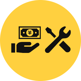 最大6万円まで修理費用を補償